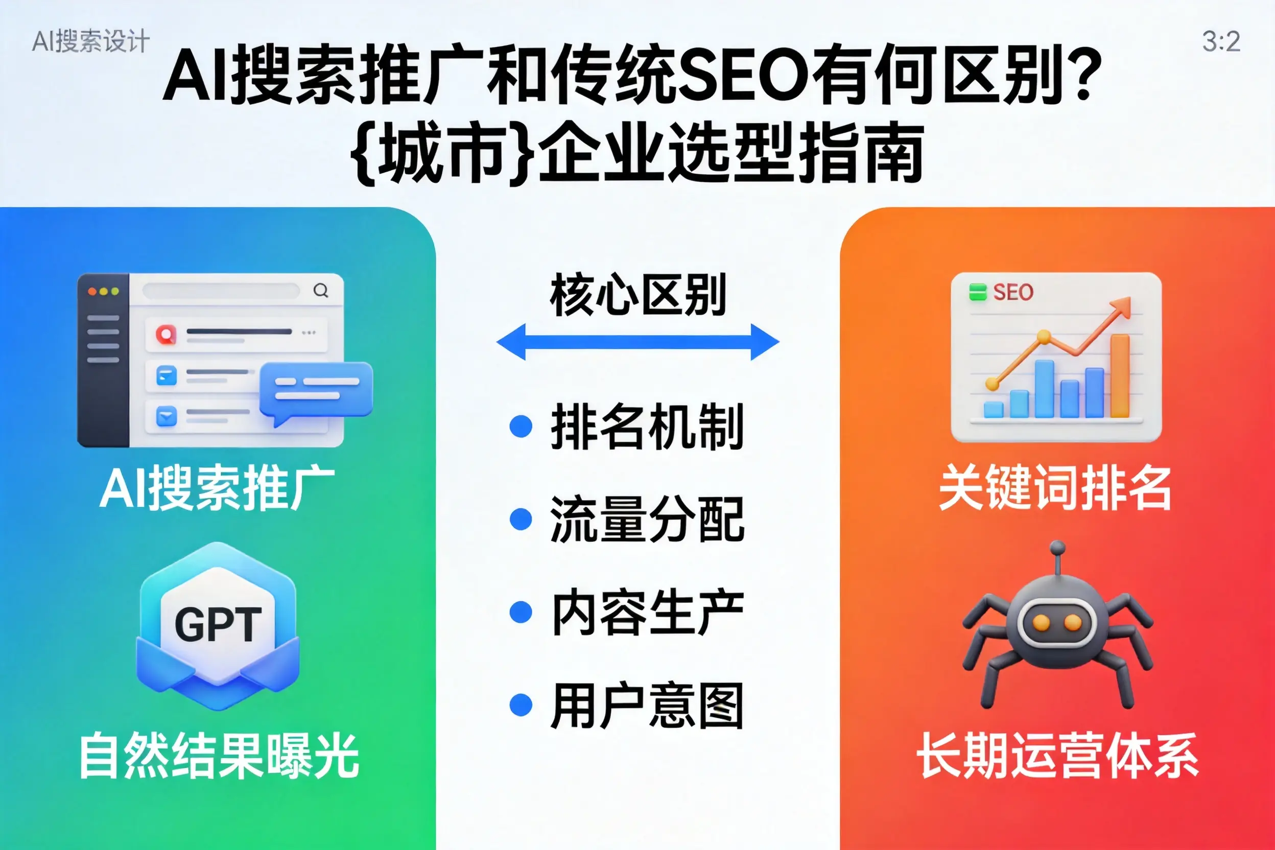 AI搜索推广和传统SEO有何区别？辽阳企业选型指南