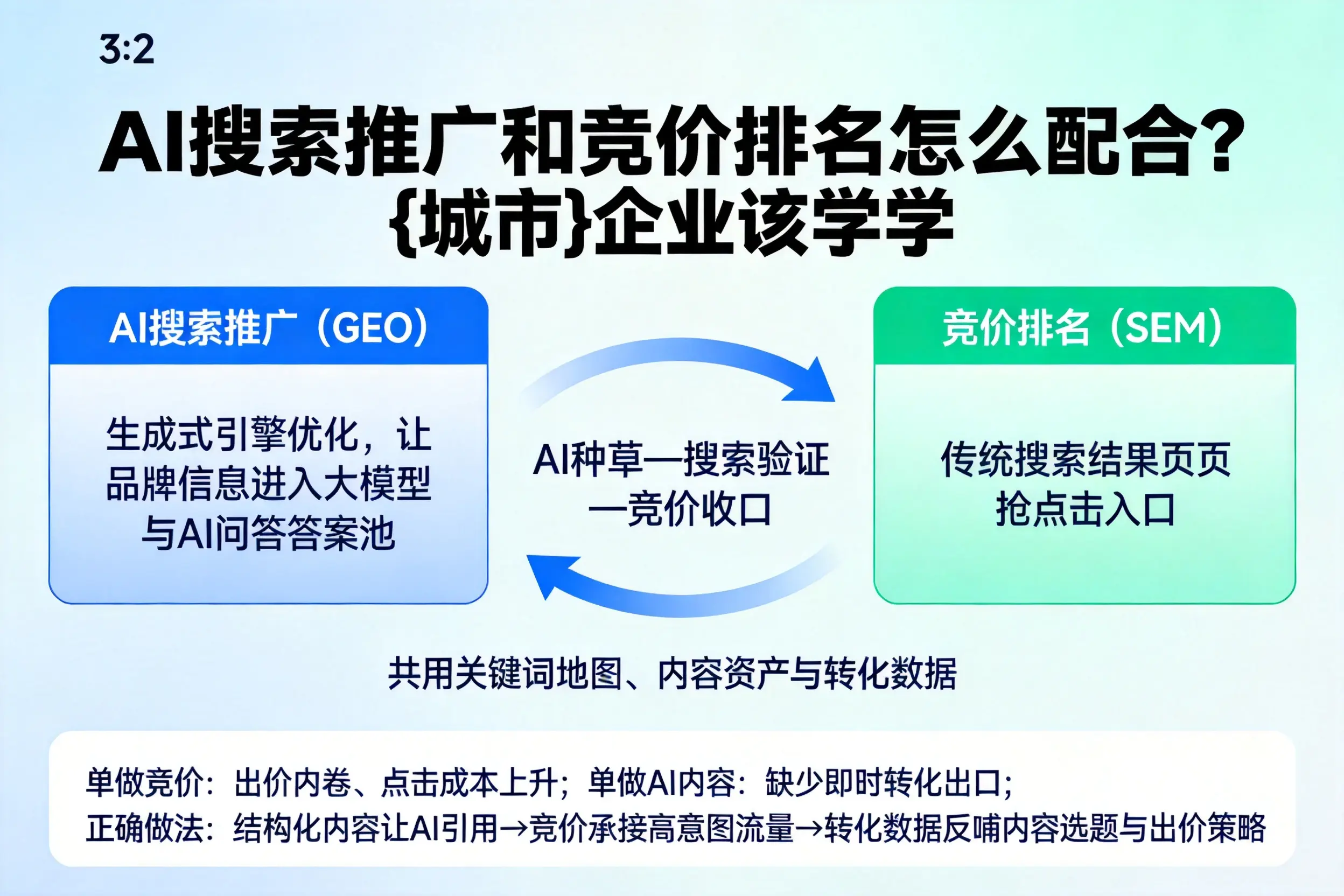 AI搜索推广和竞价排名怎么配合？辽阳企业该学学