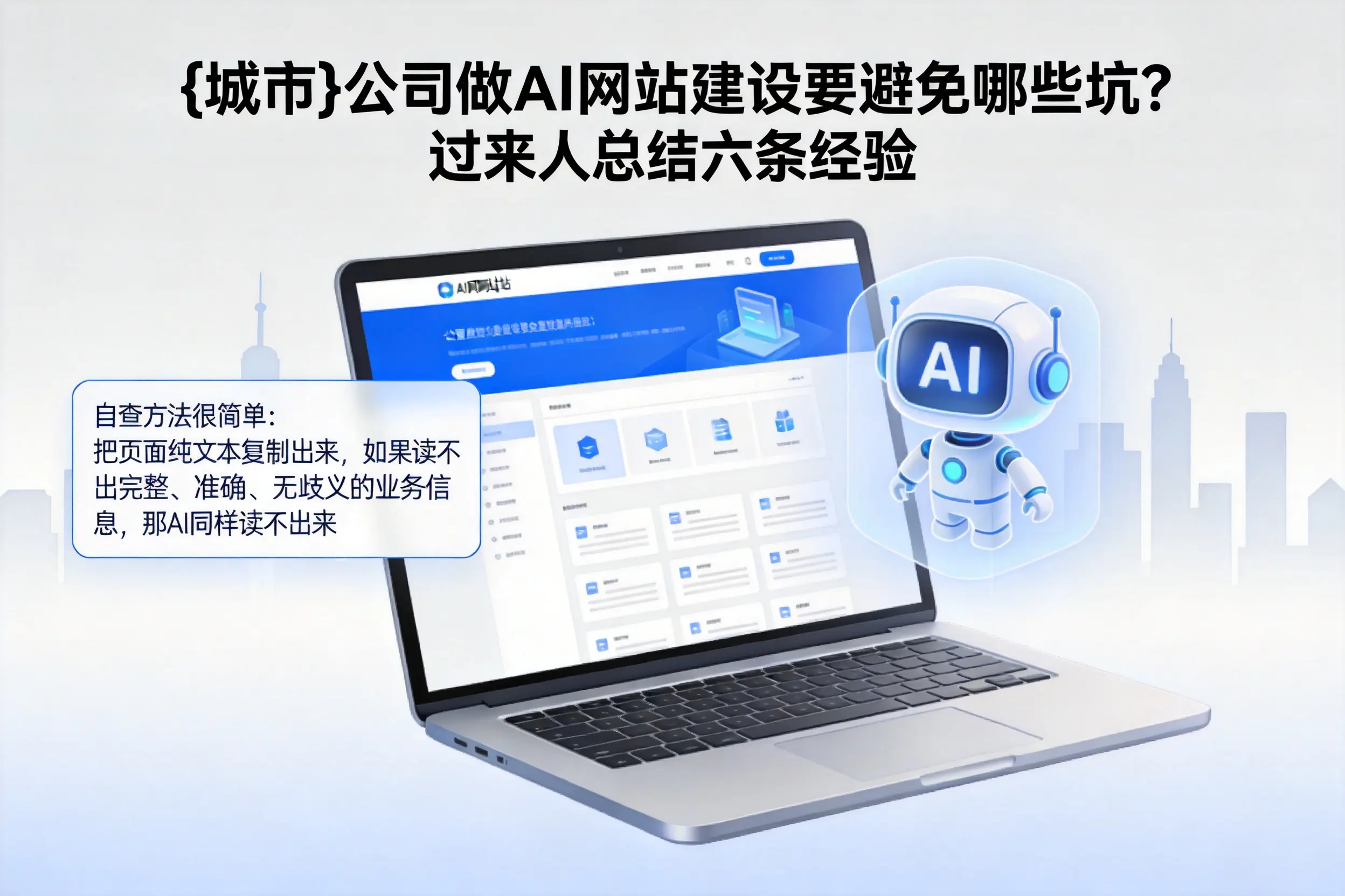 辽阳公司做AI网站建设要避免哪些坑？过来人总结六条经验