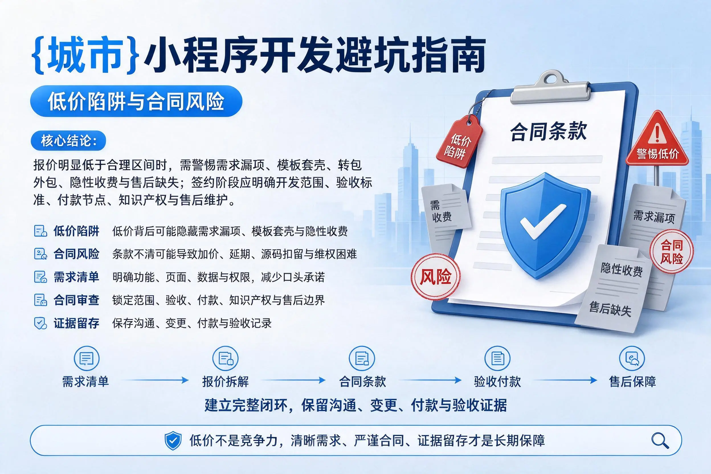 辽阳小程序开发避坑指南：低价陷阱与合同风险
