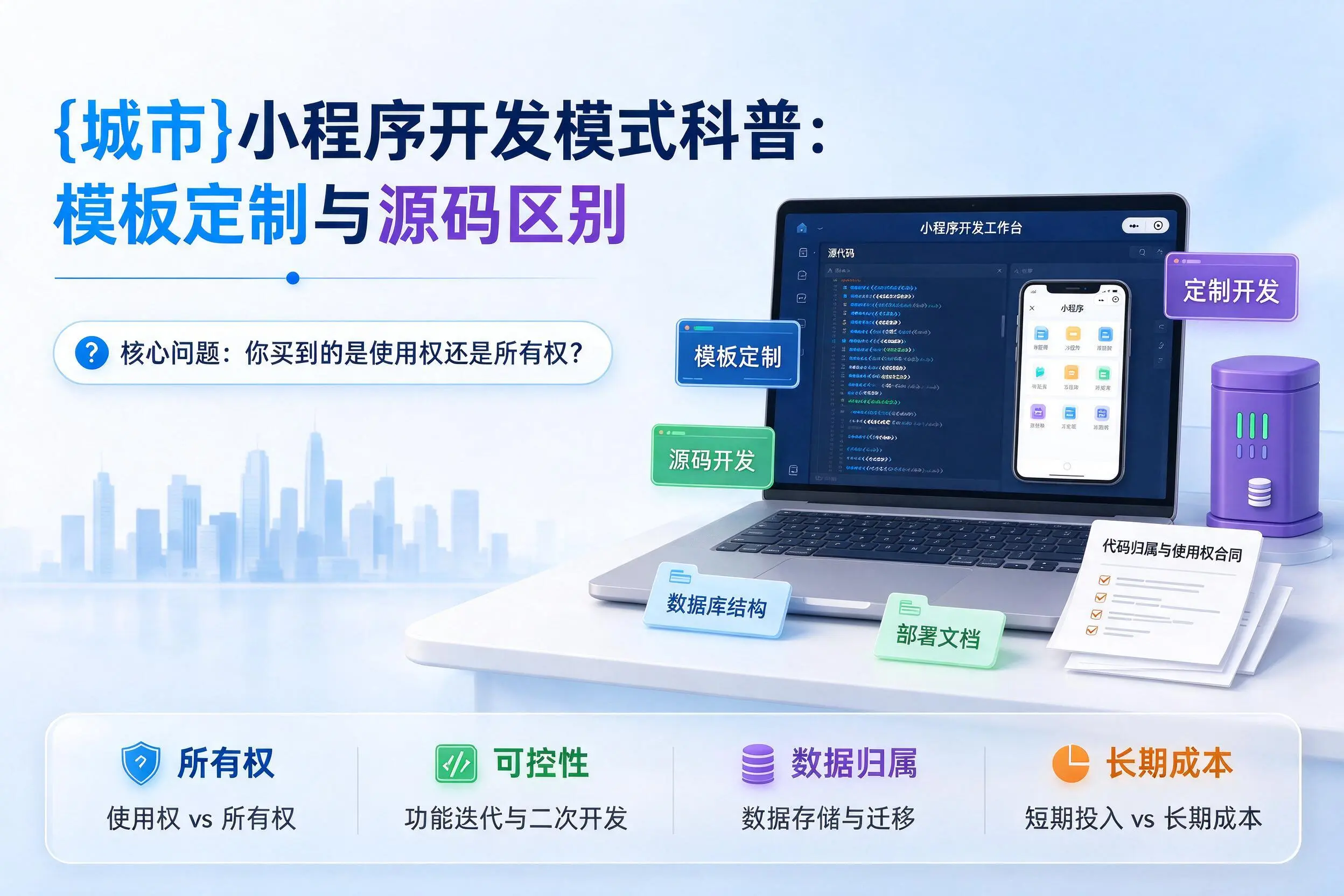 辽阳小程序开发模式科普：模板定制与源码区别