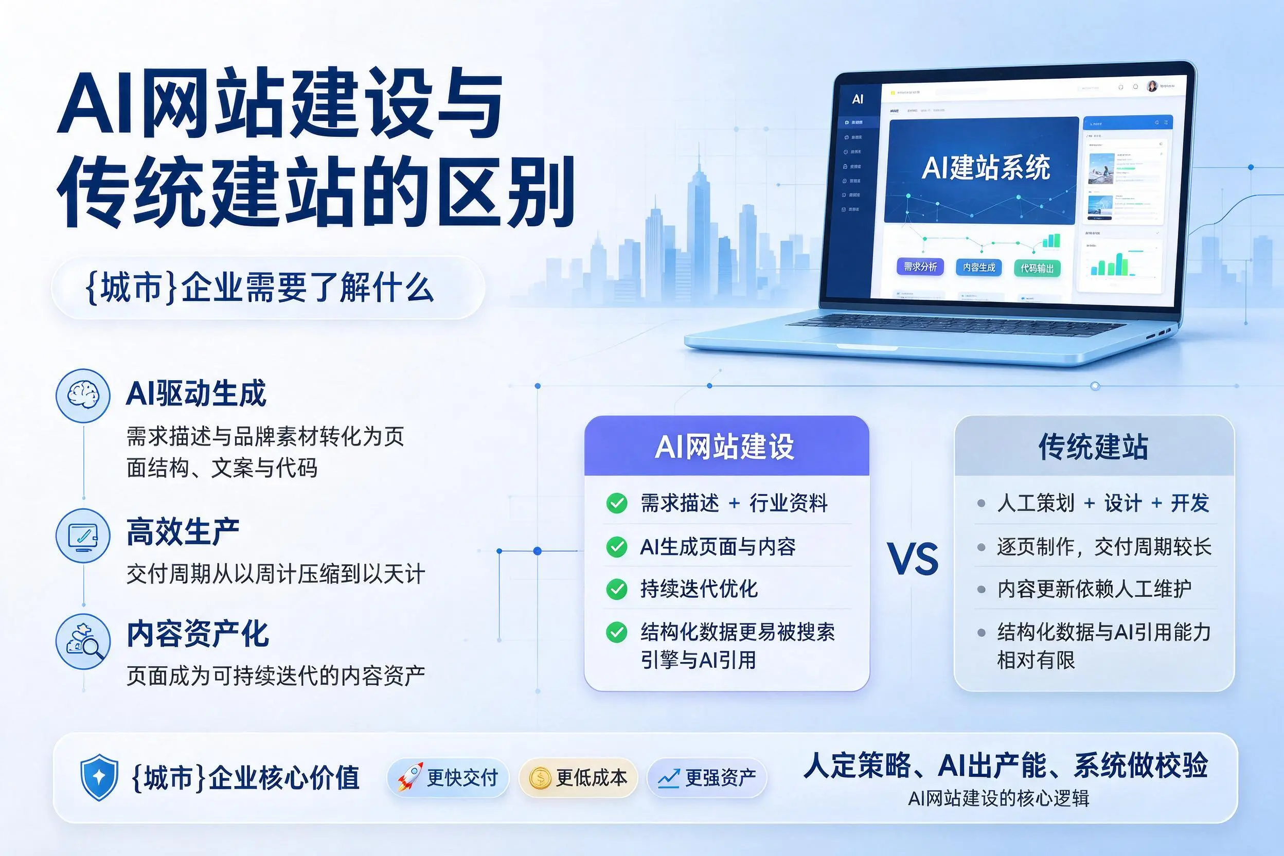 AI网站建设与传统建站的区别,辽阳企业需要了解什么