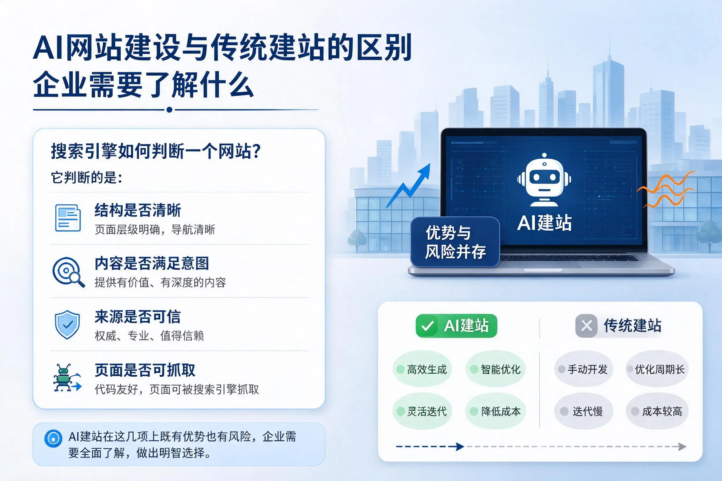 AI网站建设与传统建站的区别,辽阳企业需要了解什么