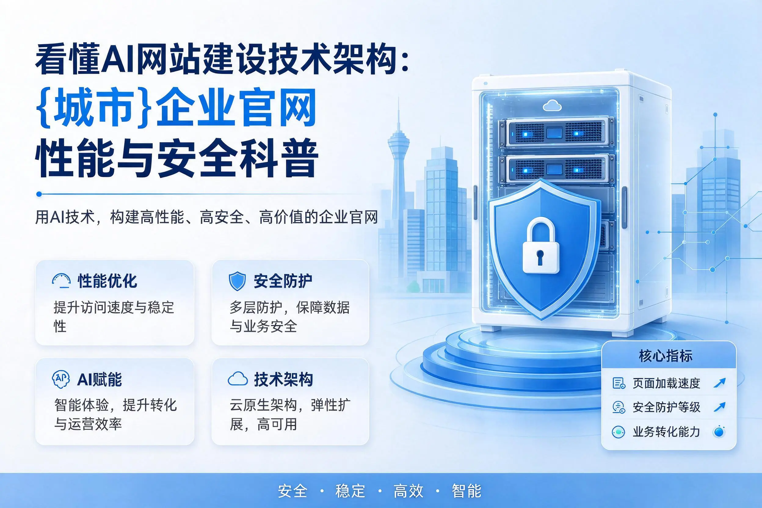 看懂AI网站建设技术架构：辽阳企业官网性能与安全科普