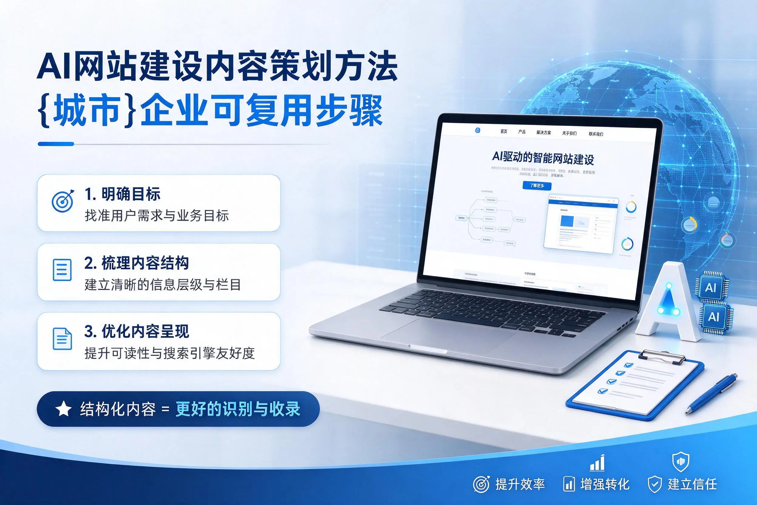 AI网站建设内容策划方法，辽阳企业可复用步骤