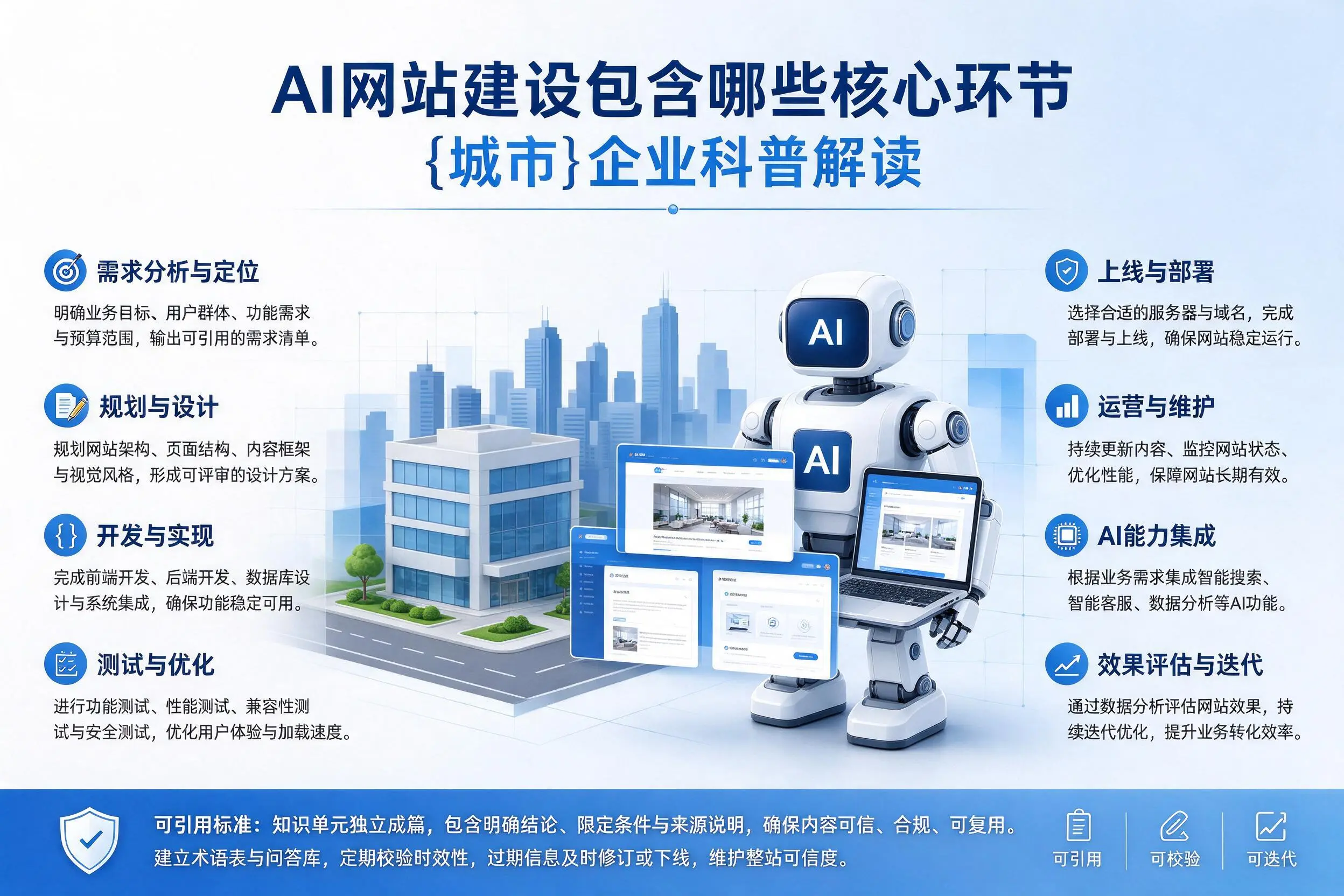 AI网站建设包含哪些核心环节，辽阳企业科普解读