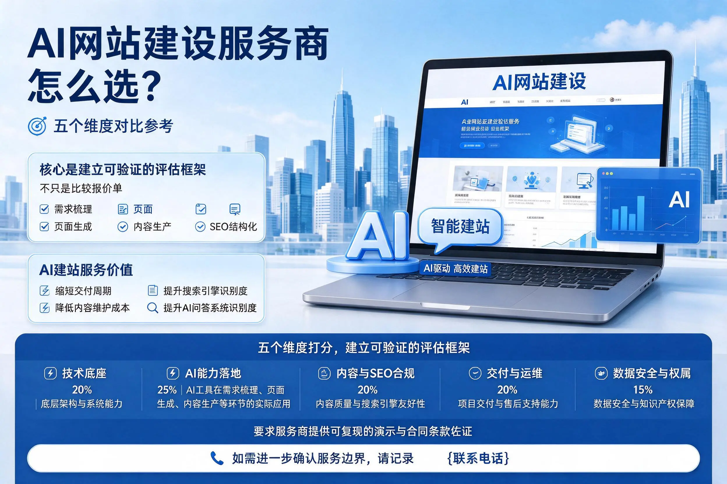 辽阳AI网站建设服务商怎么选?五个维度对比参考